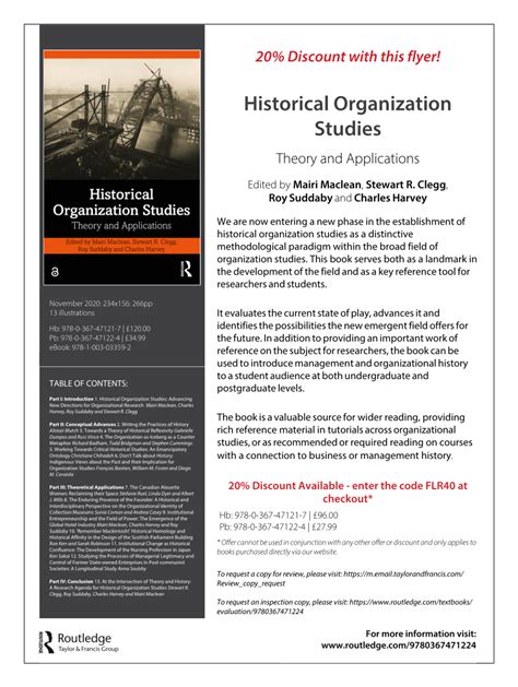 Historical Organization Studies: Theory and .